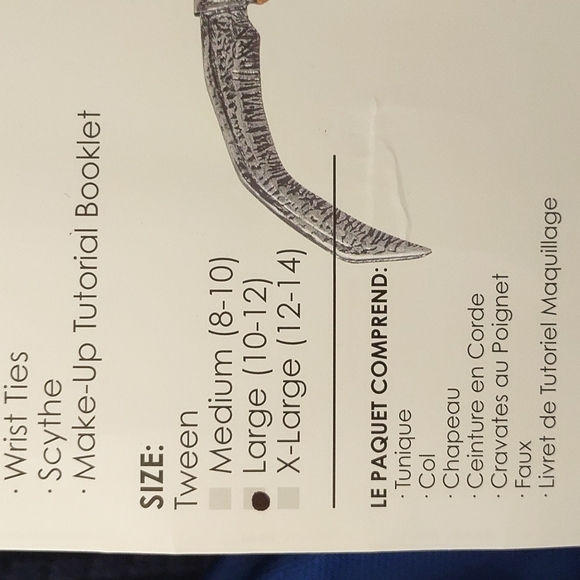 Girls Creepy Scarecrow Costume Tween - Picture 3 of 6